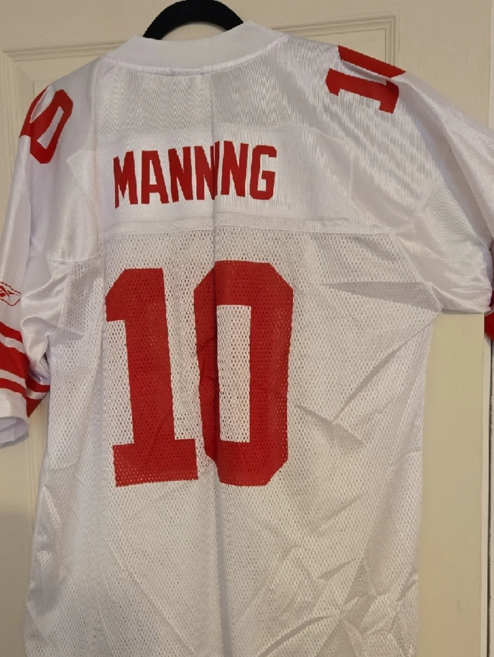 NFL White and Red #10 Football Jersey - Giants Style - Picture 4 of 4